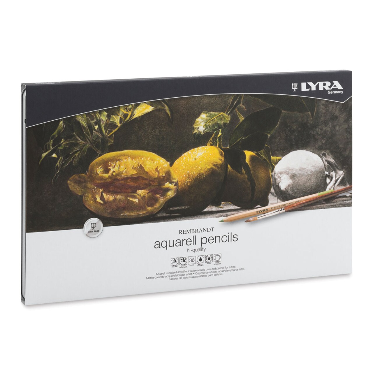 Lyra Rembrandt Aquarell Pencil Set - Assorted Colors, Set of 36